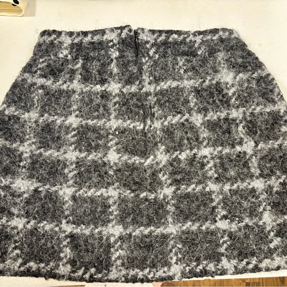 RED VALENTINO Wool Blend Plaid Mini Skirt - Picture 6 of 10